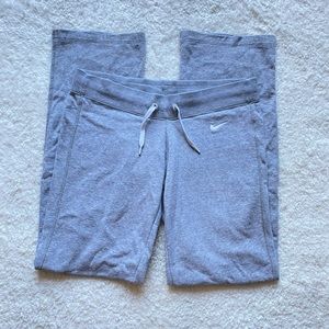 Nike Grey Straight-Leg Sweatpants